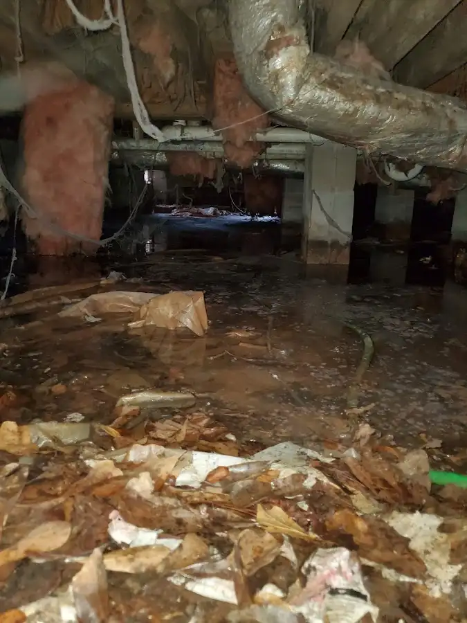 Crawl space flood assessment for Commercial Water Damage Restoration in Mullica