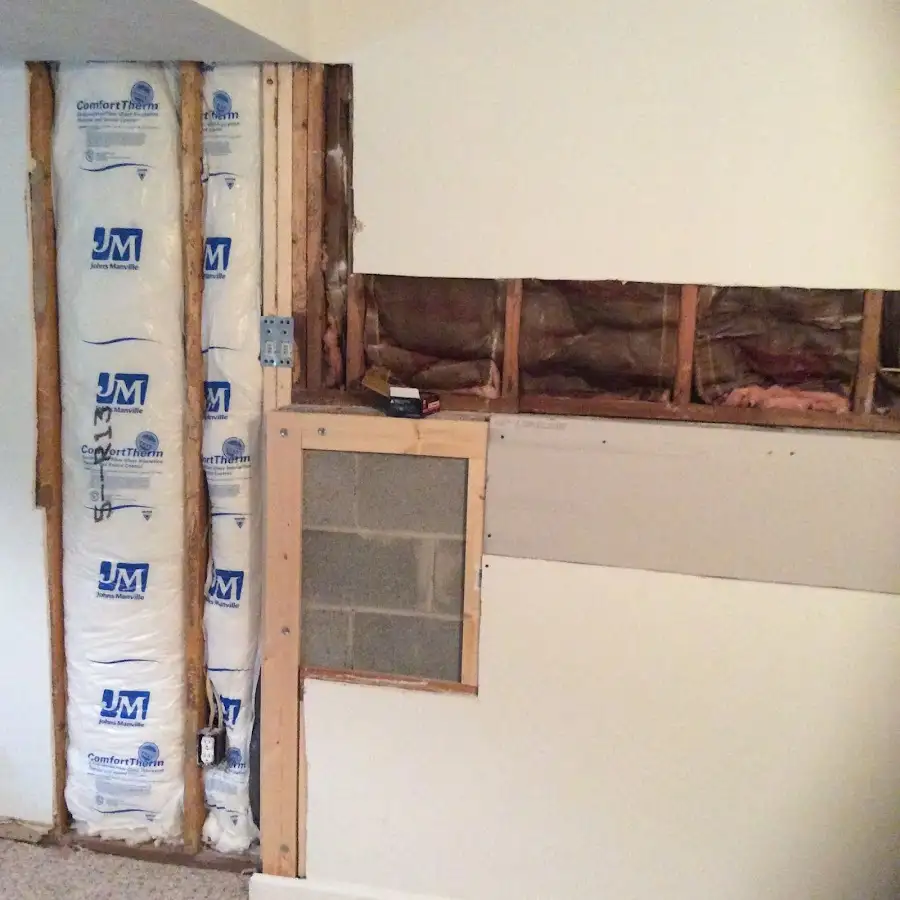 Wall insulation replacement during Contents Cleaning & Restoration in Mullica